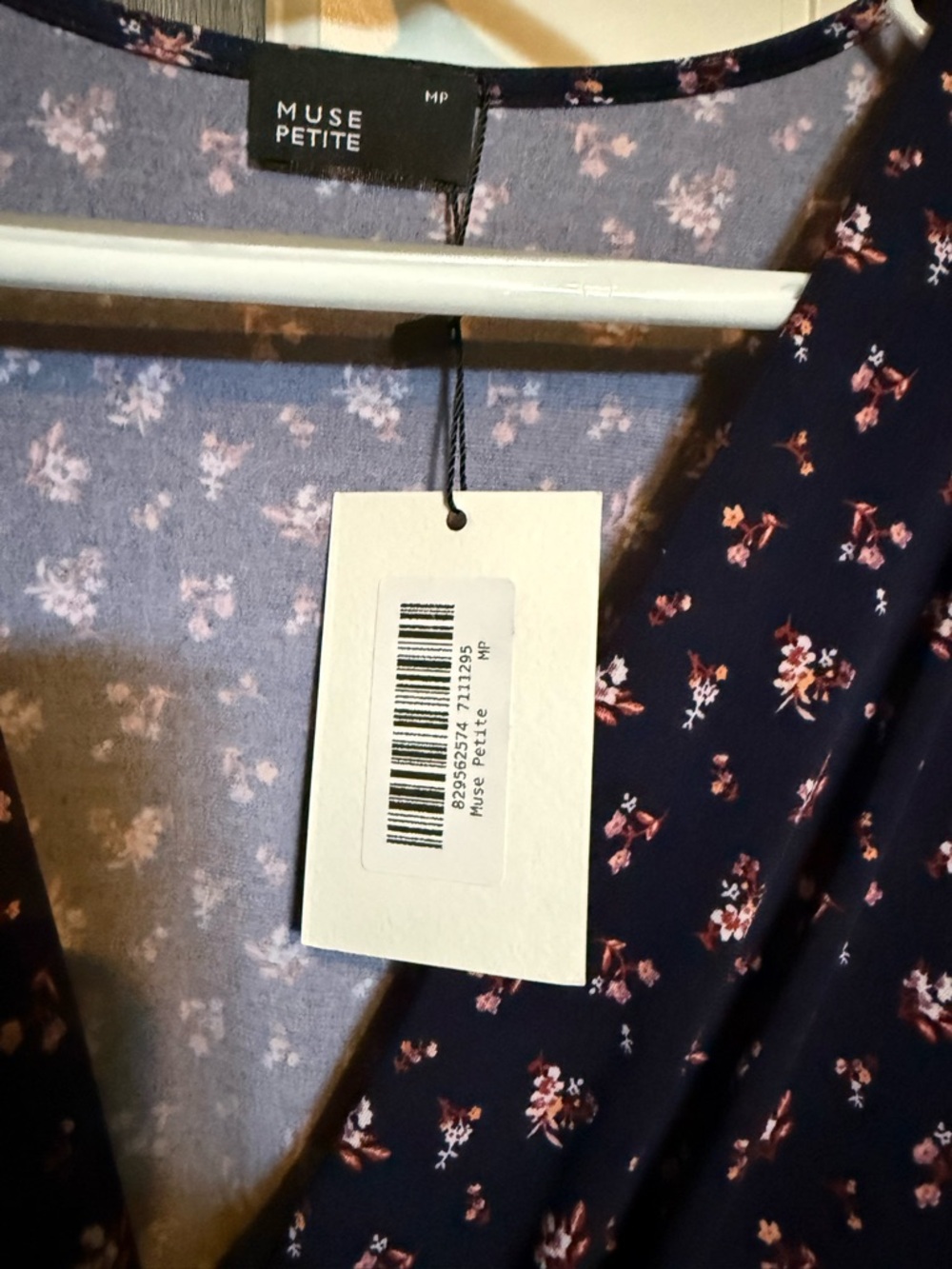 Muse Petite Navy Floral Dress